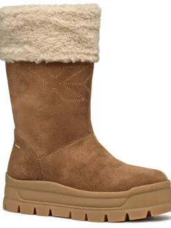 Leder-Winterstiefel "Spherica" in Hellbraun>Geox Outlet