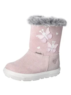 Leder-Winterstiefel "Umi" in Rosa>PEPINO