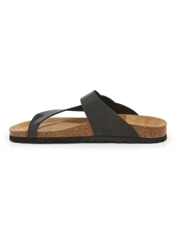 billowy Sandalen & Pantoletten^Leder-Zehentrenner in Schwarz
