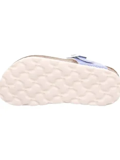 superfit Sandalen·Zehensandalen^Leder-Zehentrenner in Blau/ Silber
