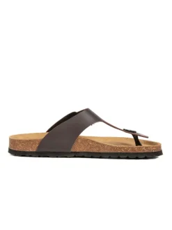 Leder-Zehentrenner in Braun><noscript><img width=