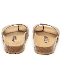 Leder-Zehentrenner in Braun><noscript><img width=