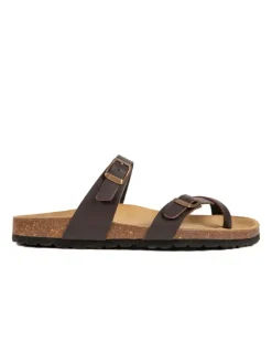BABUNKERS Family Sandalen & Pantoletten^Leder-Zehentrenner in Braun