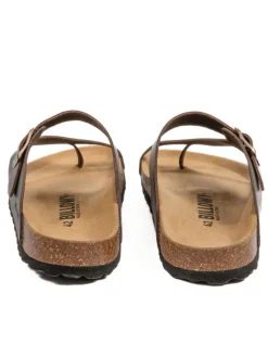 billowy Hausschuhe|Sandalen & Pantoletten^Leder-Zehentrenner in Braun
