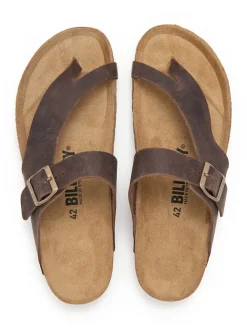 Leder-Zehentrenner in Braun><noscript><img width=