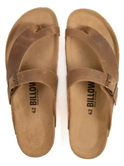 Leder-Zehentrenner in Braun><noscript><img width=