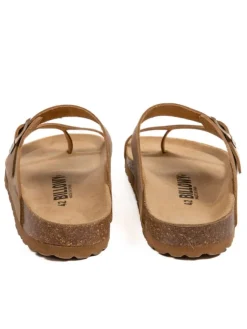 Leder-Zehentrenner in Braun><noscript><img width=