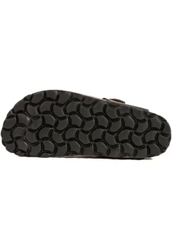 Leder-Zehentrenner in Braun><noscript><img width=