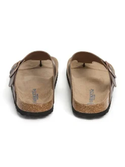 SABOKETS Sandalen & Pantoletten^Leder-Zehentrenner in Braun