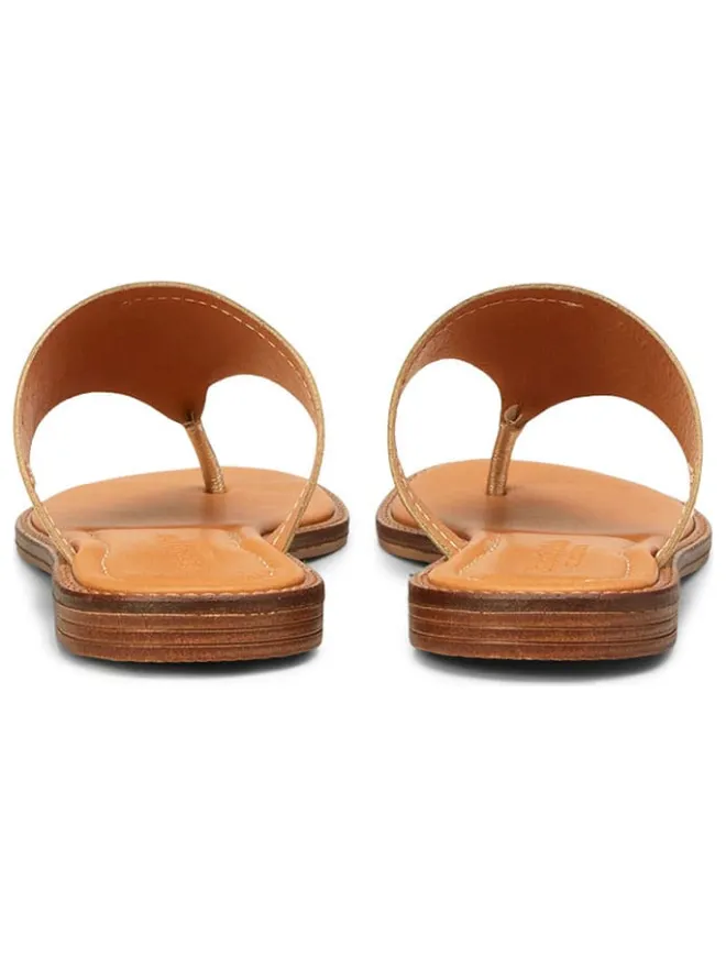 Marc O'Polo Shoes Sandalen^Leder-Zehentrenner in Gold