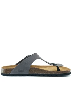 Leder-Zehentrenner in Grau><noscript><img width=