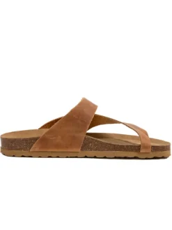 billowy Hausschuhe|Sandalen & Pantoletten^Leder-Zehentrenner in Hellbraun