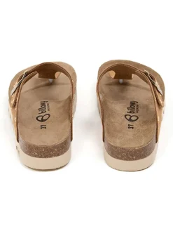 Leder-Zehentrenner in Hellbraun><noscript><img width=