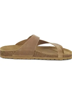 BABUNKERS Family Sandalen & Pantoletten^Leder-Zehentrenner in Hellbraun
