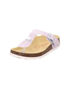 Leder-Zehentrenner in Lila/ Silber>superfit Hot