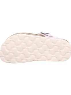 Leder-Zehentrenner in Lila/ Silber><noscript><img width=