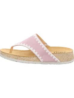 Think! Sandalen^Leder-Zehentrenner in Rosa