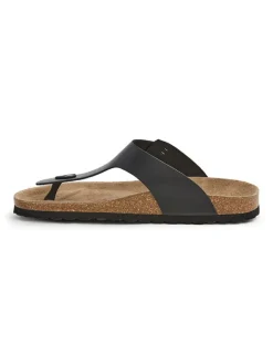 Leder-Zehentrenner in Schwarz>SABOKETS Online