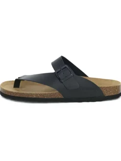 BABUNKERS Family Sandalen & Pantoletten^Leder-Zehentrenner in Schwarz