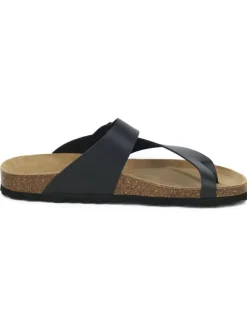 BABUNKERS Family Sandalen & Pantoletten^Leder-Zehentrenner in Schwarz