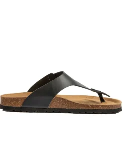 billowy Sandalen & Pantoletten^Leder-Zehentrenner in Schwarz