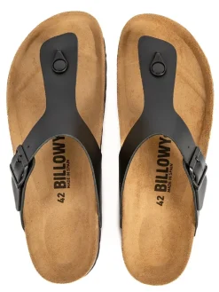billowy Sandalen & Pantoletten^Leder-Zehentrenner in Schwarz