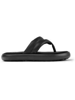 Leder-Zehentrenner in Schwarz><noscript><img width=