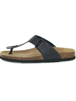 BABUNKERS Family Sandalen & Pantoletten^Leder-Zehentrenner in Schwarz
