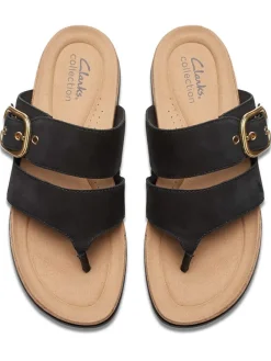 Clarks Sandalen^Leder-Zehentrenner 