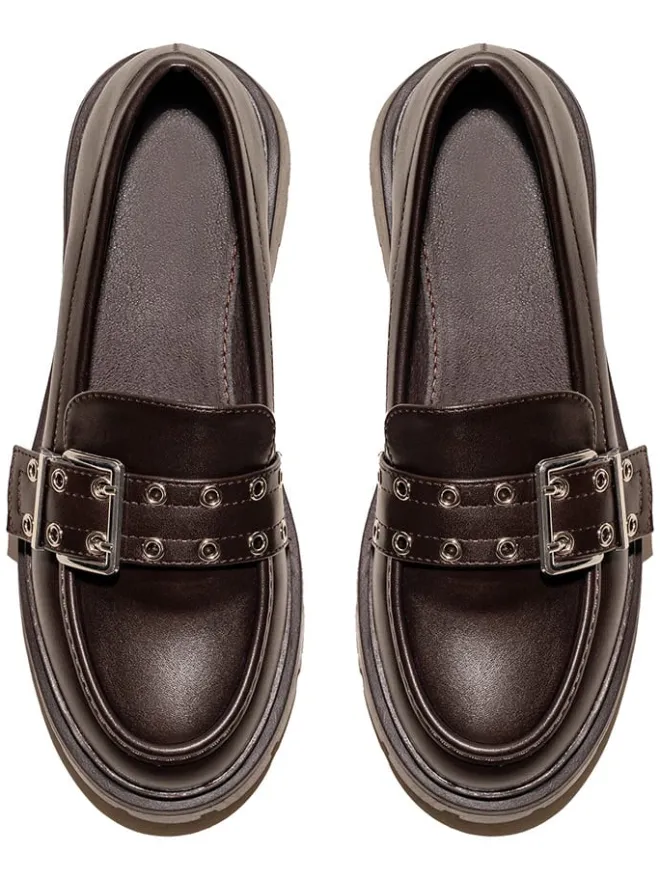 C'M Halbschuhe^Loafer in Braun