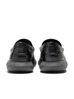 Cole Haan Halbschuhe^Loafer 4.ZEROGRAND PENNY LOAFERS in BLACK GRAY PINSTRIPE BLACK