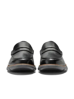 Cole Haan Halbschuhe^Loafer 4.ZEROGRAND PENNY LOAFERS in BLACK GRAY PINSTRIPE BLACK