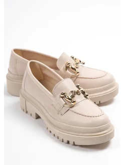 trendyol Halbschuhe^Mokassins in Creme