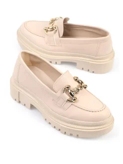trendyol Halbschuhe^Mokassins in Creme