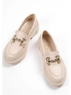 trendyol Halbschuhe^Mokassins in Creme