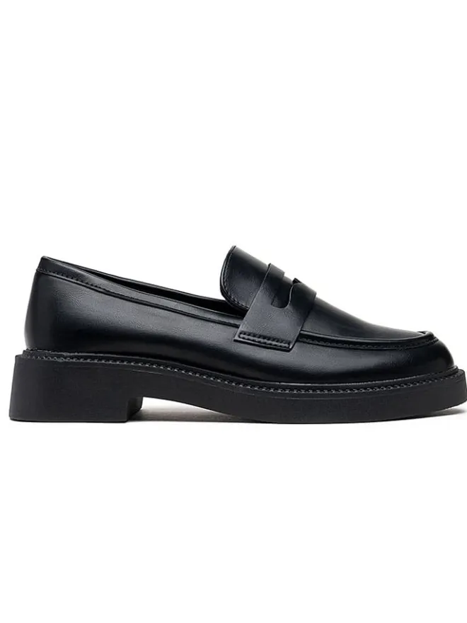 Foreverfolie Halbschuhe^Mokassins in Schwarz