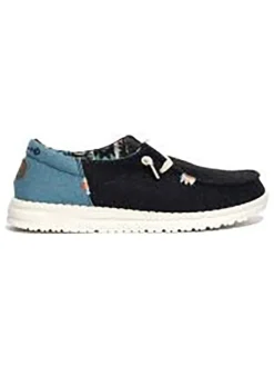 Hey Dude Halbschuhe|Halbschuhe^Mokassins in Schwarz/ Hellblau