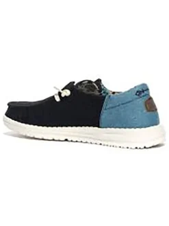 Hey Dude Halbschuhe|Halbschuhe^Mokassins in Schwarz/ Hellblau