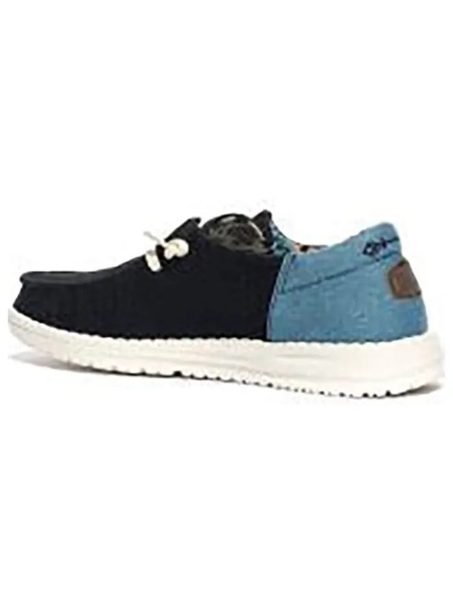 Hey Dude Halbschuhe|Halbschuhe^Mokassins in Schwarz/ Hellblau