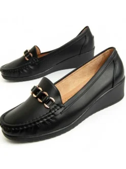 Montevita Halbschuhe^Mokassins Moccavita in Schwarz