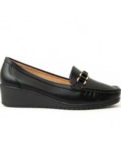 Montevita Halbschuhe^Mokassins Moccavita in Schwarz