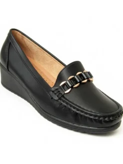 Montevita Halbschuhe^Mokassins Moccavita in Schwarz