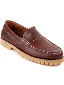 Purapiel Halbschuhe^Mokassins Nautif in Braun
