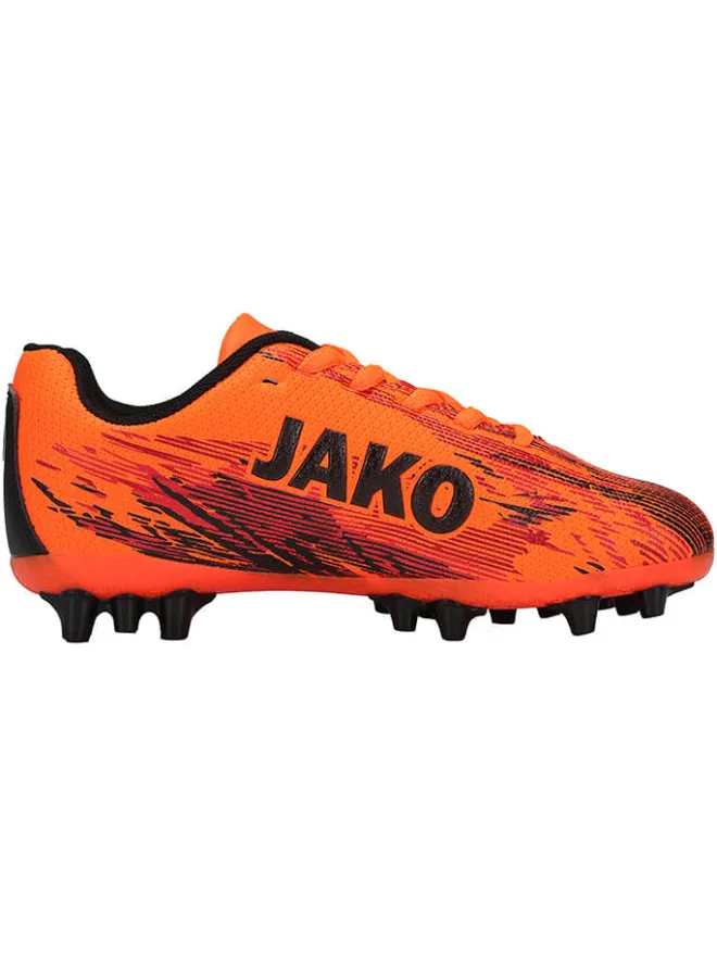 Jako Outdoorschuhe^Naturrasen-Fußballschuhe "Stepover" in Orange