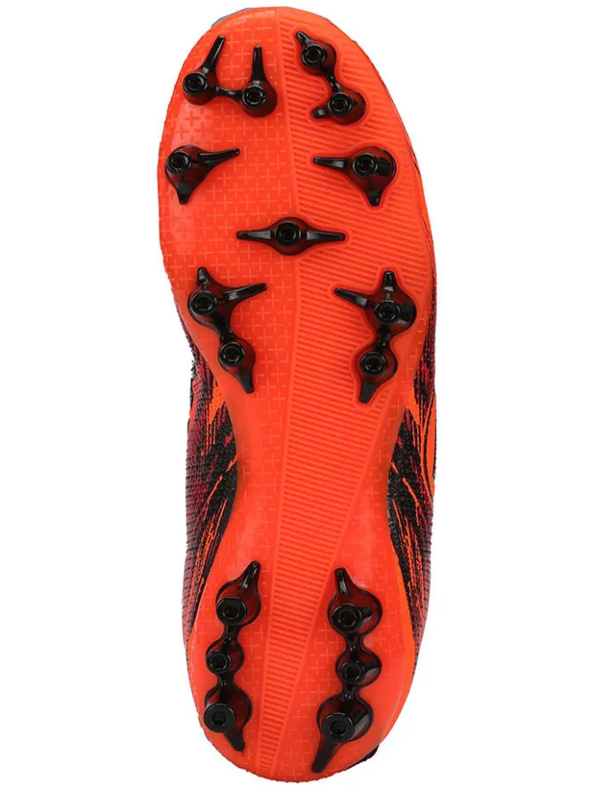Jako Outdoorschuhe^Naturrasen-Fußballschuhe "Stepover" in Orange