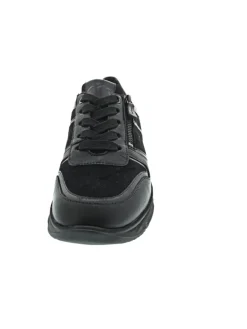 Neapel sportlicher Schnürer Schwarz><noscript><img width=