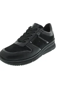 Neapel sportlicher Schnürer Schwarz><noscript><img width=