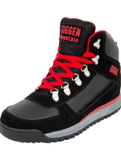 GUGGEN MOUNTAIN Outdoorschuhe^Outdoorschuhe Wanderschuh in Schwarz-Rot