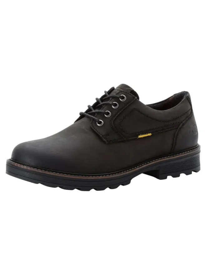 Camel Active Schnürschuhe^Oxford Schnürschuhe aus echtem Leder in Schwarz