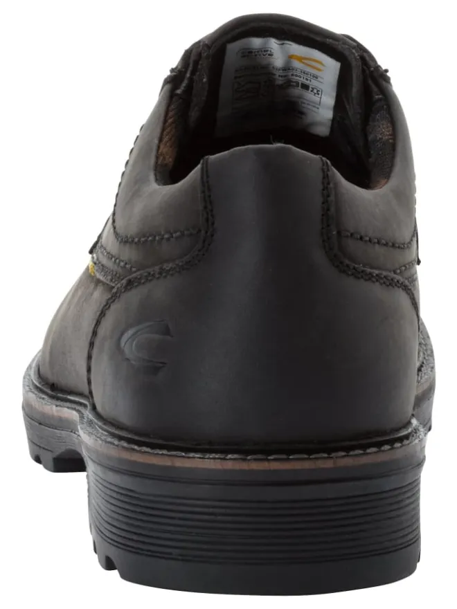 Camel Active Schnürschuhe^Oxford Schnürschuhe aus echtem Leder in Schwarz